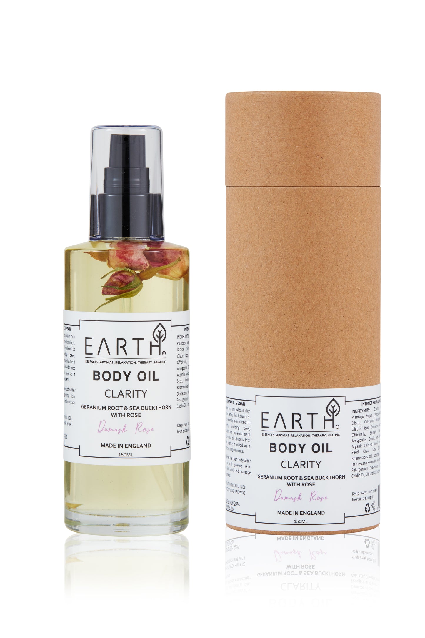 EARTH BODY OIL WITH DAMASK ROSE - 150 ML