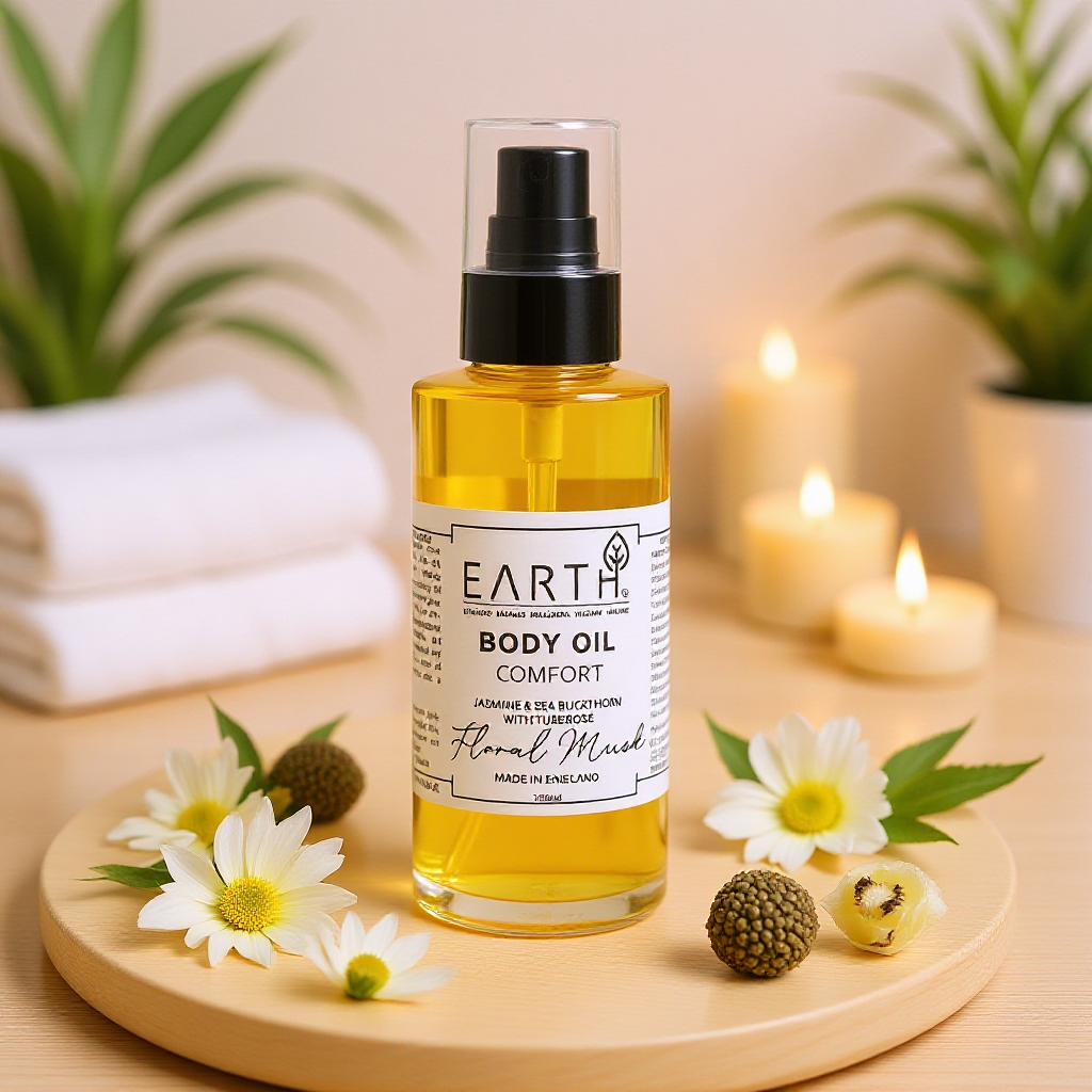 EARTH BODY OIL WITH TUBEROSE - 150 ML