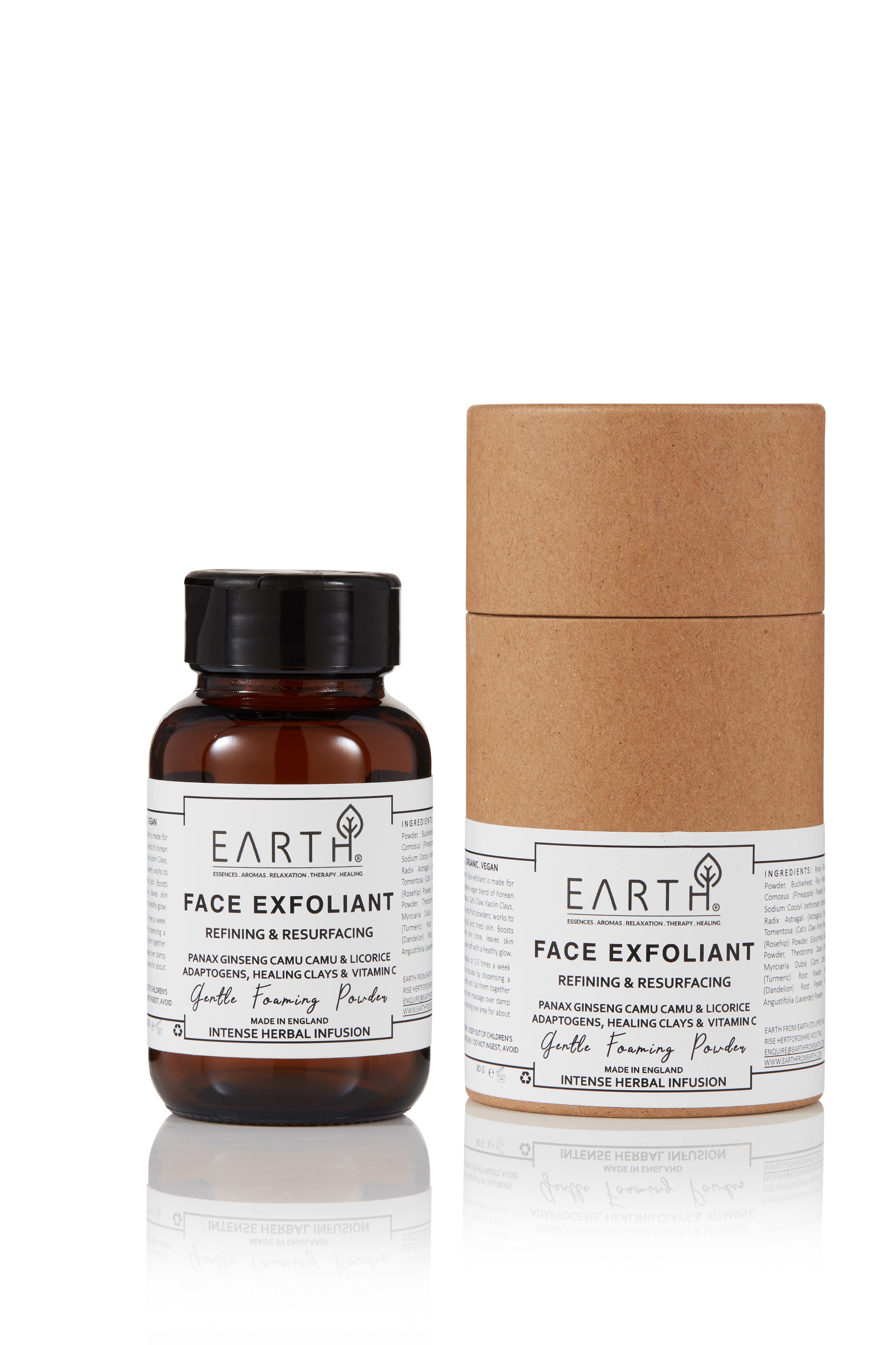 EARTH FACE EXFOLIANT - POWDER TO FOAM